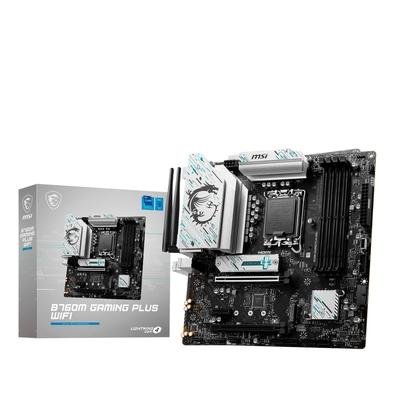 Placa Mae MSI B760M Gaming Plus Wi Fi, LGA 1700, DDR5, M ATX