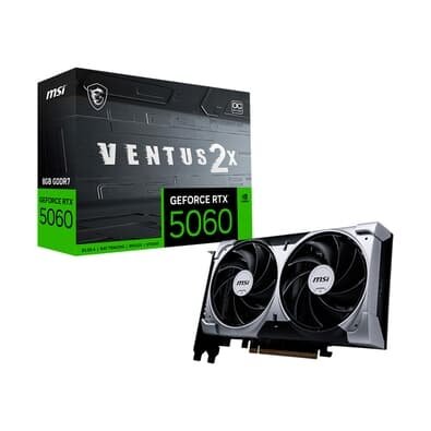 Placa de Video MSI GeForce RTX 5060 Ventus 2X OC GDDR7