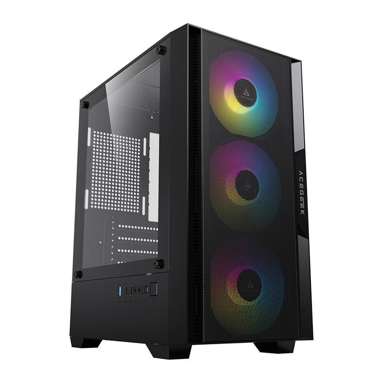 Gabinete Gamer Acegeek Stratus Mesh Mid Tower
