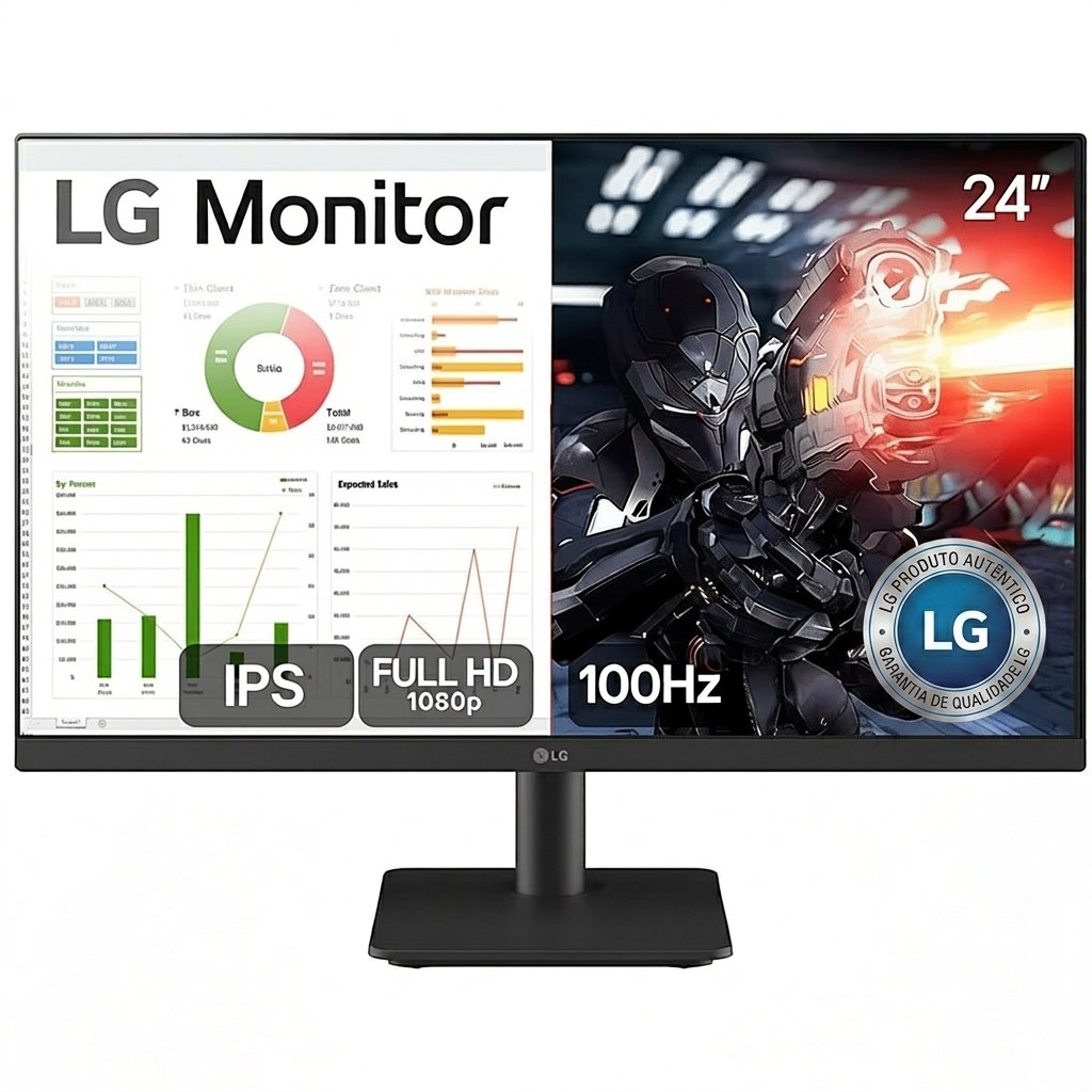 Monitor LG 24 polegadas IPS Full HD 100Hz
