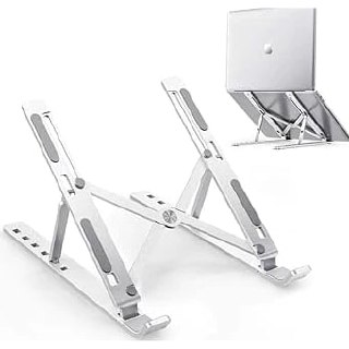 DAGUAN Suporte Para Notebook Base Dobravel de Aluminio Ergonomico Ajustavel Fino Portatil Com Estojo