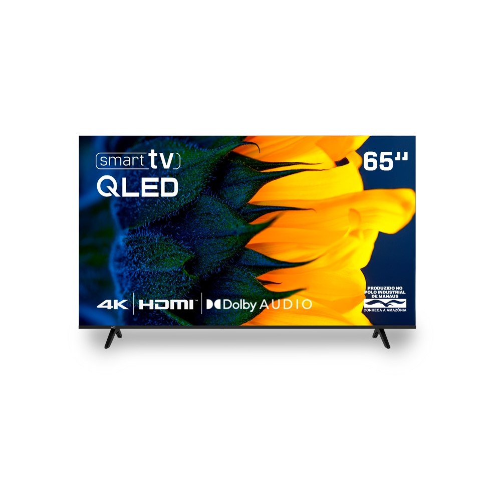 Smart TV HQ 65 Polegadas QLED 4K com Dolby Audio