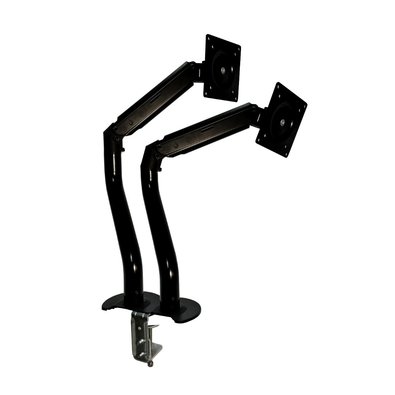 Suporte de Mesa Articulado para 2 Monitores de 15" a 34" Dual Iron Lift Rise Mode, Ajuste de altura, Pistao a Gas, RM IL 02 B