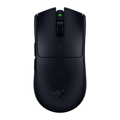 Mouse gamer sem fio Razer Viper V3 HyperSpeed na cor preta, visto de cima, exibindo botões principais, scroll e logo da marca