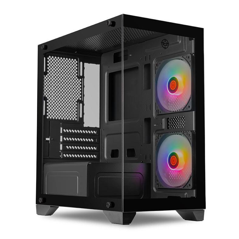Gabinete Gamer TGT Gladiator Mid Tower com 2 Fans e Vidro