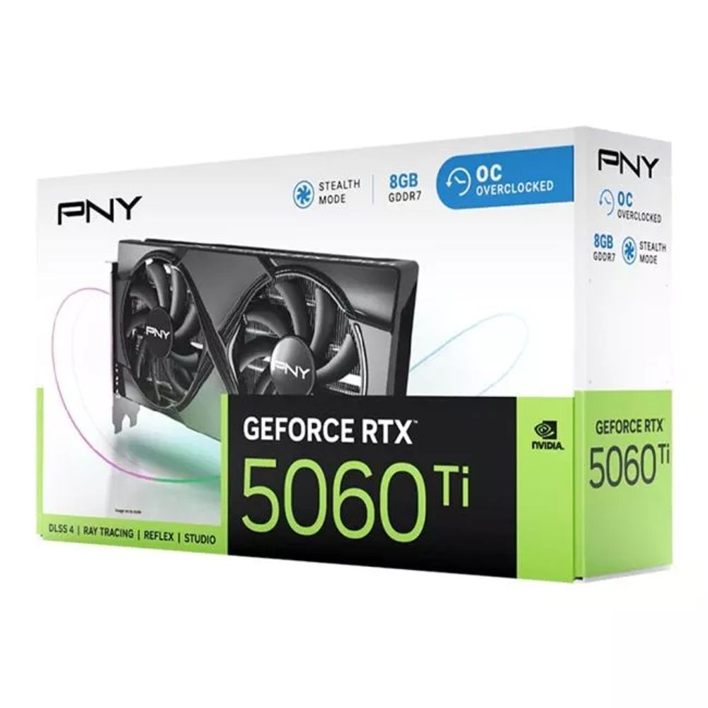 Placa de Video GeForce NVIDIA PNY RTX5060TI OC GDDR7 VCG5060T8DFXPB1 O