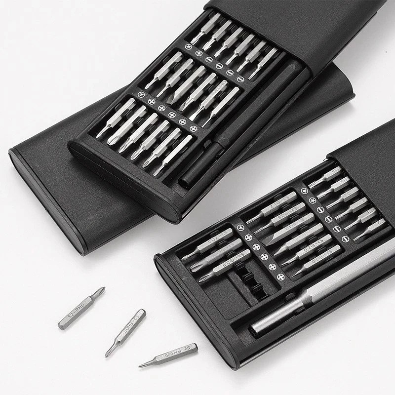 Kit Jogo Ferramenta Chave Magnetica Precisao 24 Pecas Pequenos Reparos Celular PC Notebook Oculos