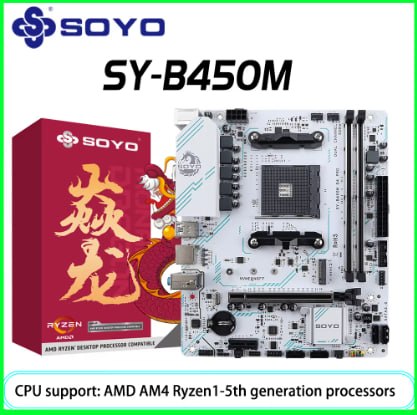 Placa mae Soyo B450M am4
