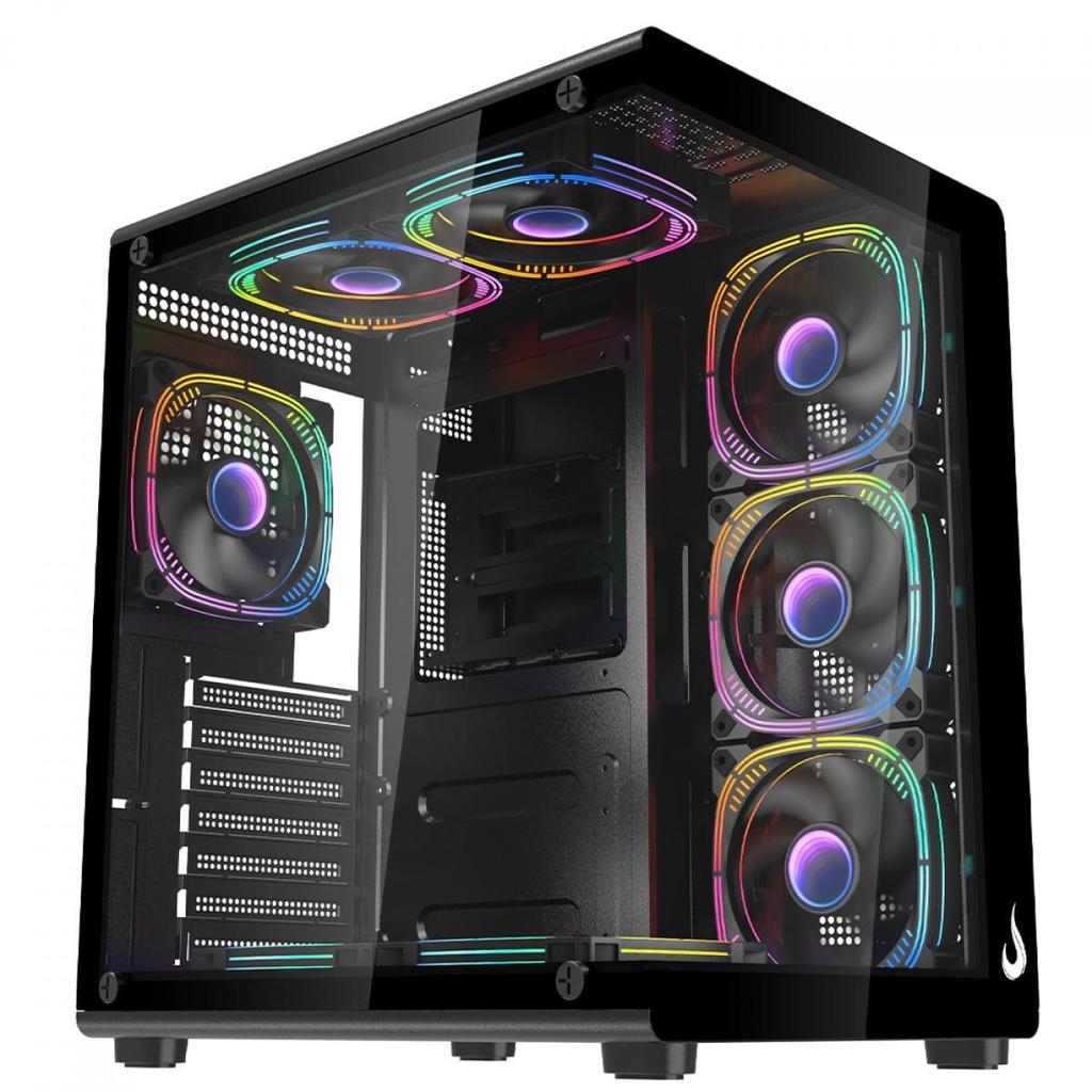 Gabinete Gamer Rise Mode Galaxy Glass X Mid Tower