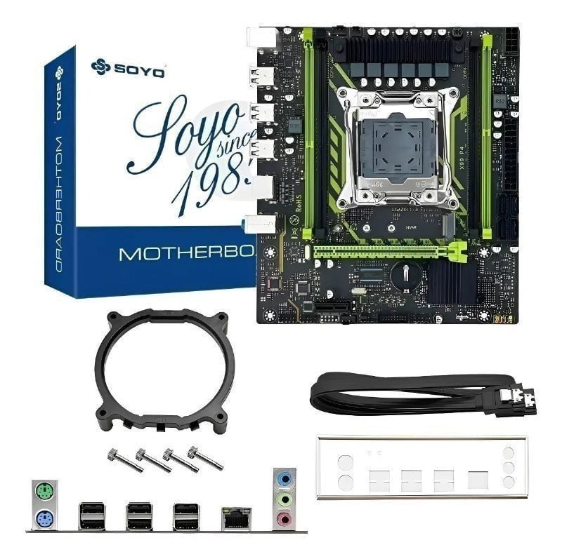 Kit Placa-Mãe Soyo X99 D4 com Processador Xeon E5 2630 V4