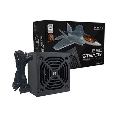 Fonte MACH1 Steady 650W 80 Plus Bronze PFC Ativo