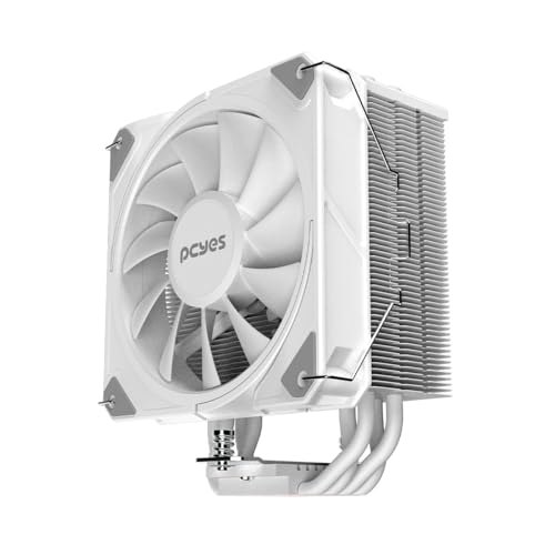 Cooler Pcyes Frost Pulse White Ghost com design branco ghost e iluminação RGB, compatível com TDP de até 180W