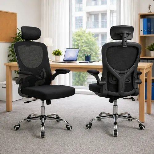 Cadeira ergonomica giratoria com encosto em tela mesh
