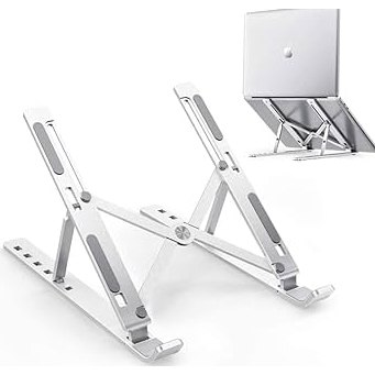DAGUAN Suporte Para Notebook Base Dobrável de Alumínio Ergonômico Ajustável Fino Portátil Com Estojo