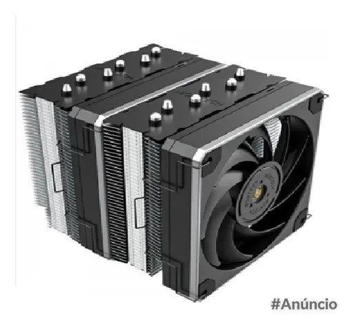 Cooler para processador Montech Metal DT24 com base metálica e ventilador de 120mm na cor preta