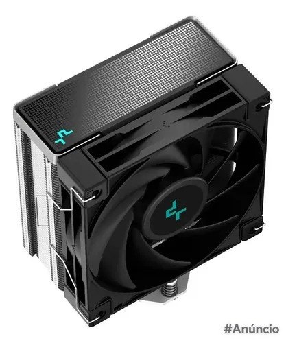 Cooler Deepcool AK400 BK para processadores Intel e AMD, na cor preta, com dissipador de calor e ventilador