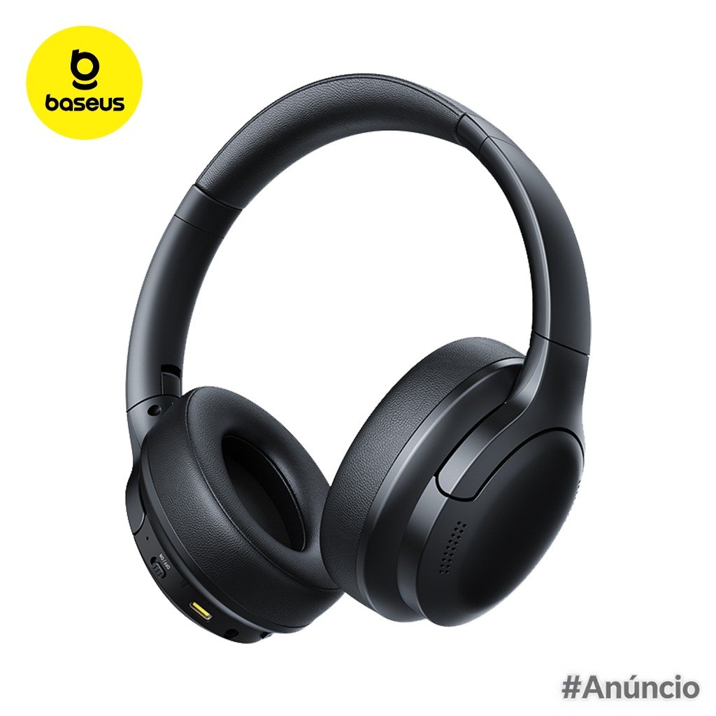 Headphone Baseus Bass BH1 Lite Sem Fio Bluetooth 6.0 Som Potente Leve Dobravel Confortavel