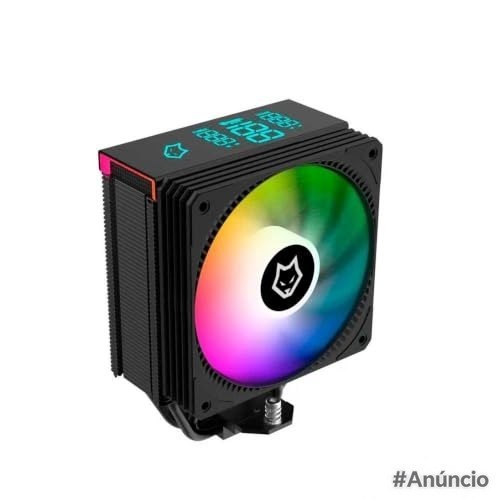 Air Cooler ARGB com Display Husky Alisius 500, AMD/INTEL, 90mm, 95W HAC500PT