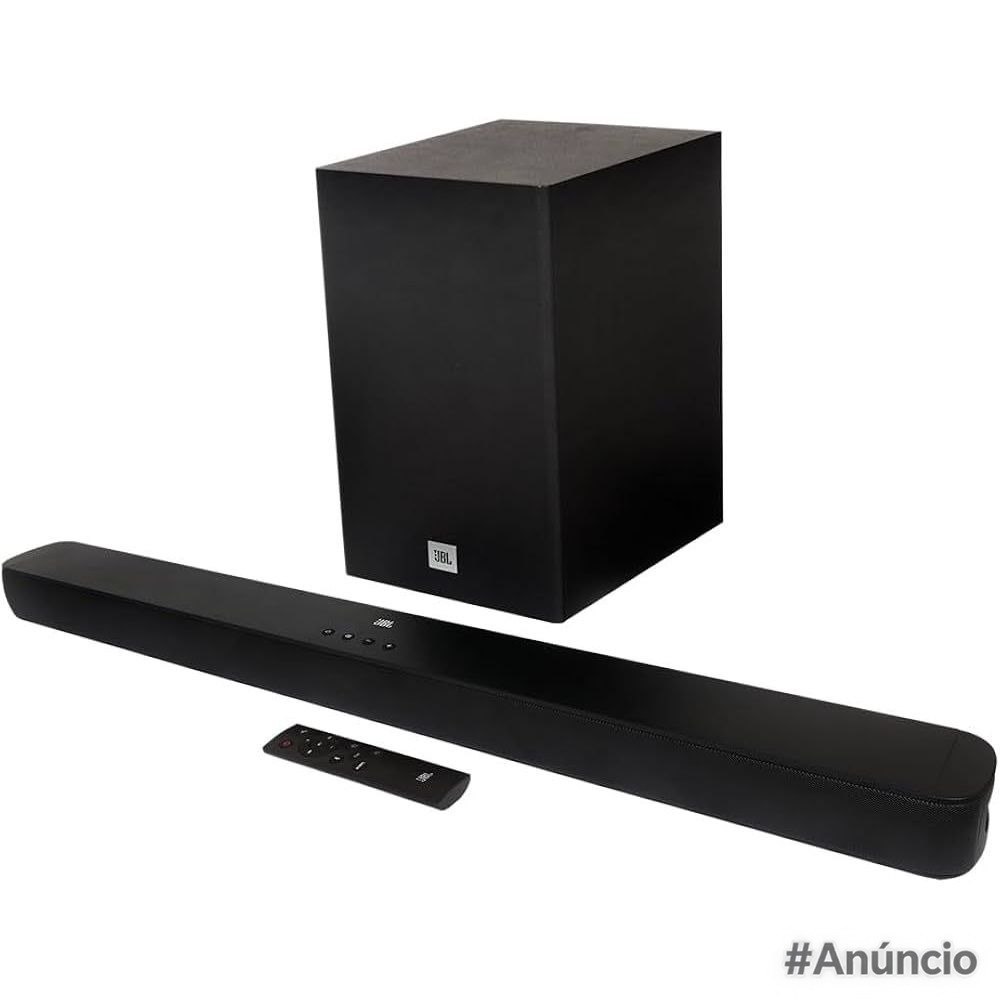 Soundbar JBL  Bluetooth, Cinema SB180, 2.1 Canais, Subwoofer de 6,5" Sem Fio  110W RMS