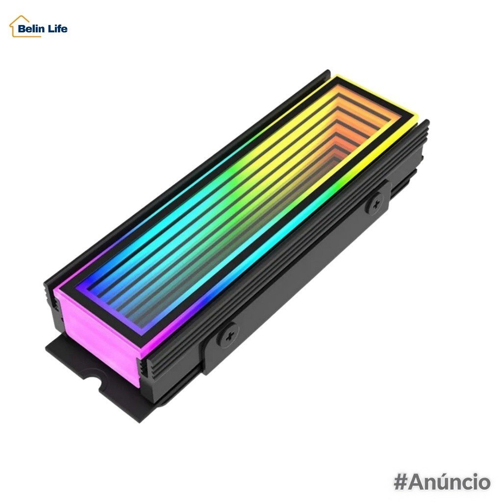 Dissipador SSD M.2 2280 NVMe Delta-CN510 ARGB 5V