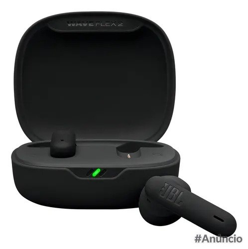 Fone De Ouvido Bluetooth Jbl Wave Flex 2 Preto