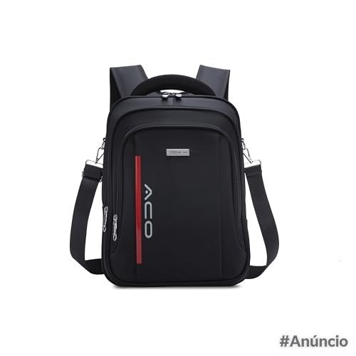 Mochila Escolar Impermeável ACO Porta Notebook 15 Preta