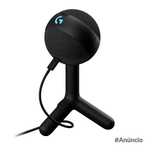 Microfone Condensador Gamer Logitech G Yeti Orb com RGB