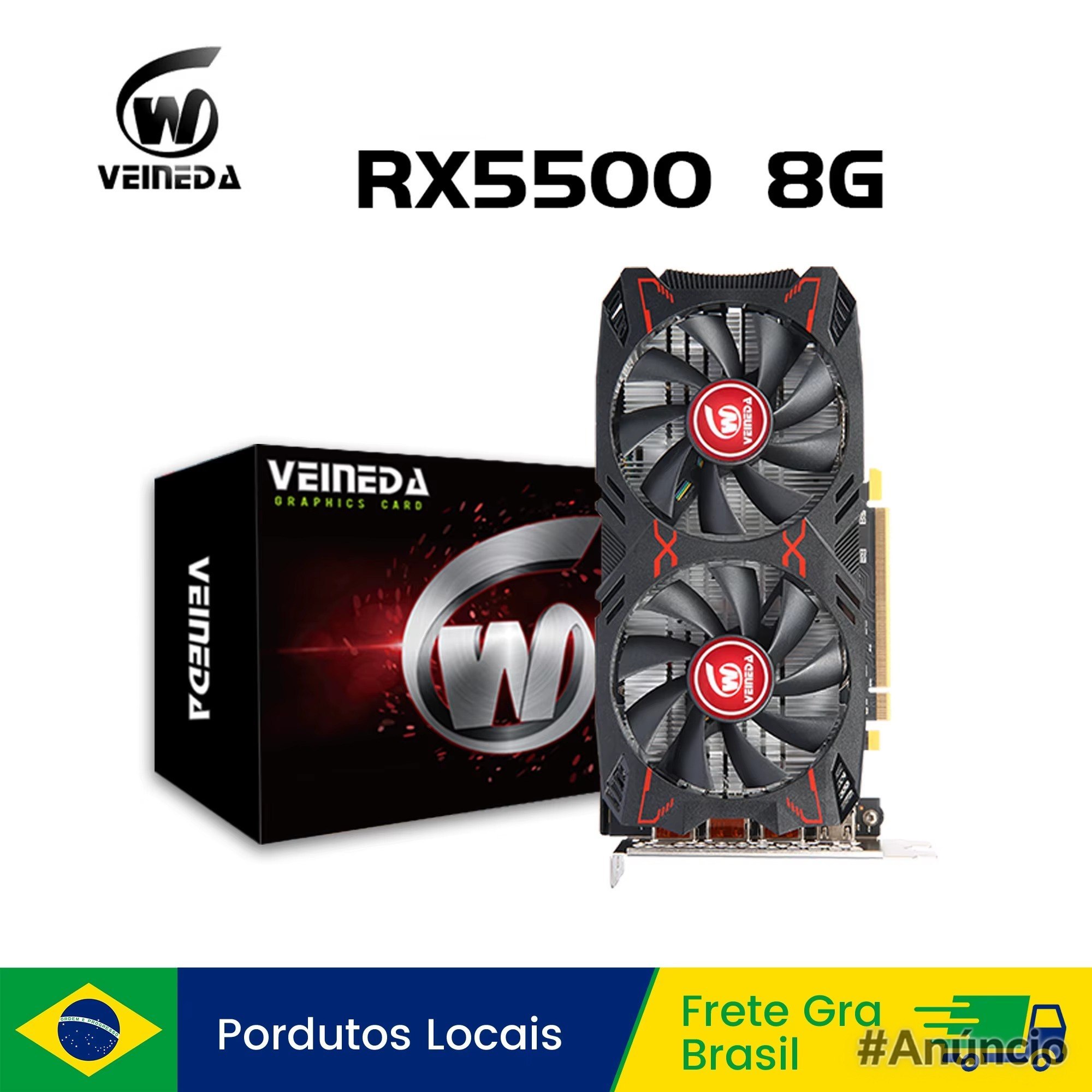Placa de Vídeo Veineda RX 5500 8G GDDR6