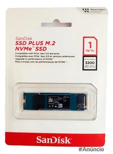SSD M.2 1TB SanDisk Plus NVMe 2280