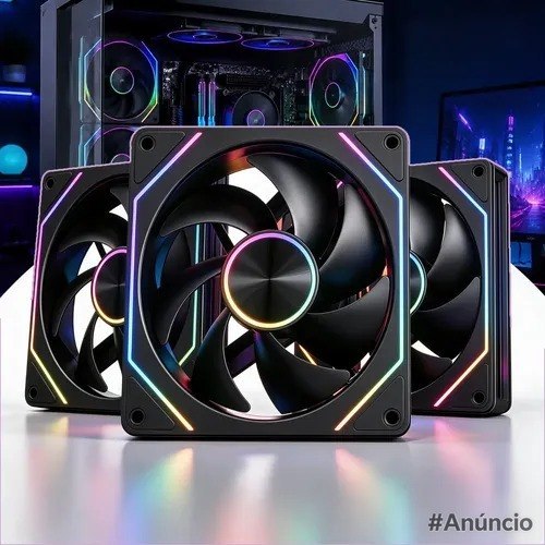 Kit 3 Cooler Led Prism Pro Argb 120mm Preto 3 Pinos 12v