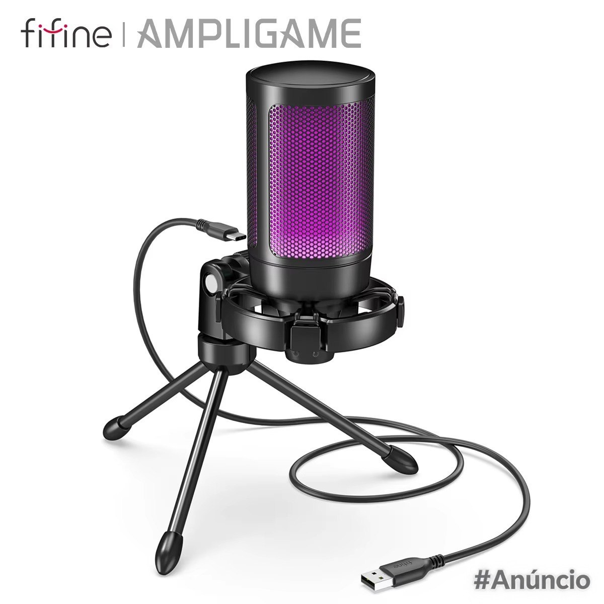 Microfone Fifine Ampligame A2 (Preto)