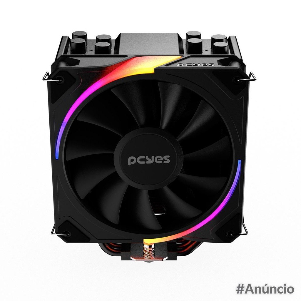 Cooler Para Processador Pcyes Frost Pulse Argb Black Vulcan