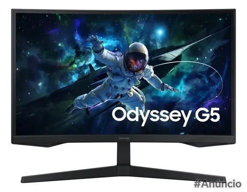Monitor Gamer Samsung Odyssey G5, 27 , Qhd, 165hz Cor Preto