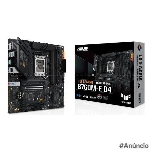 Placa Mãe Asus Tuf Gaming B760m-e D4 B760 Lga 1700 Matx Ddr4