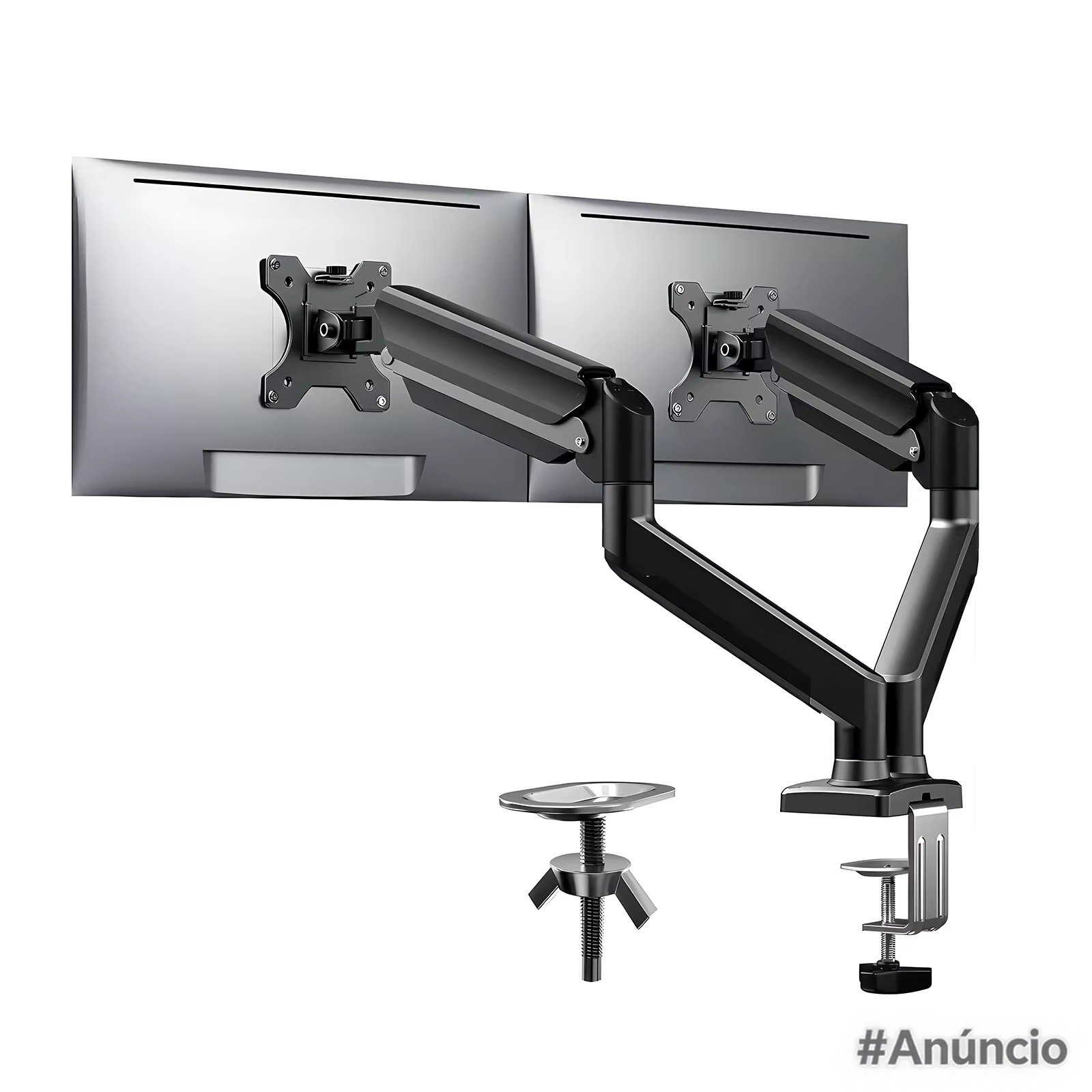 Suporte Monitor Duplo Braço Articulado para dois monitores (Suporta 10kg cada braço)