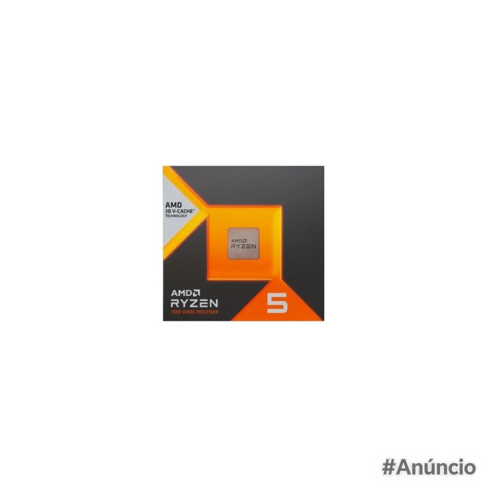 Processador AMD Ryzen 5 7600X3D - 6 Cores, 12 Threads, AM5