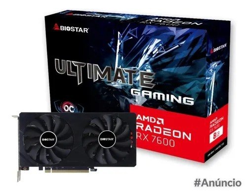 Placa De Video Rx 7600 Biostar 8gb Gddr6 Ultimate Gaming Oc