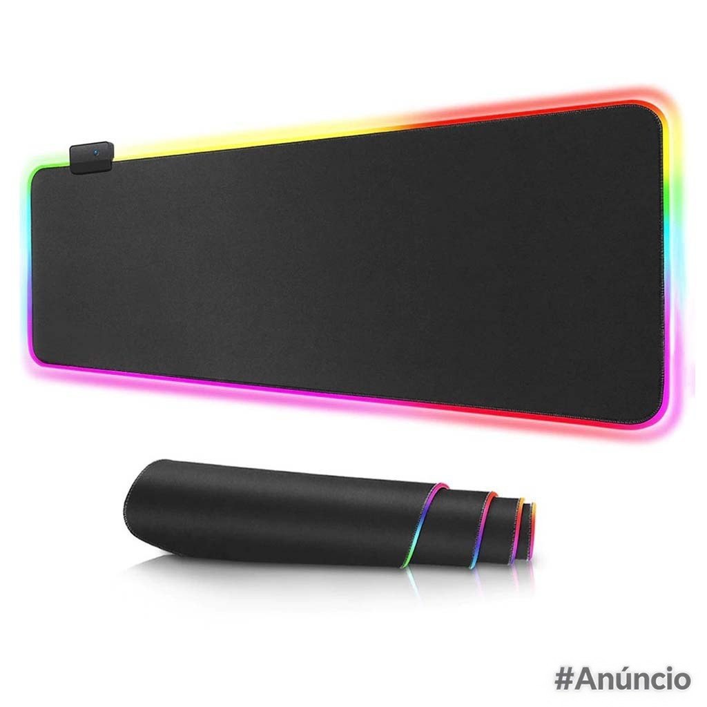 Mouse Pad Gamer RGB Extra Grande Exbom MP-LED3080