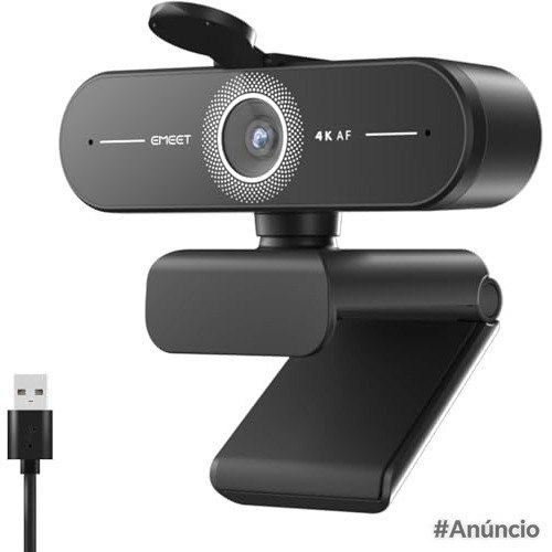 EMEET C60E Webcam 4K para PC