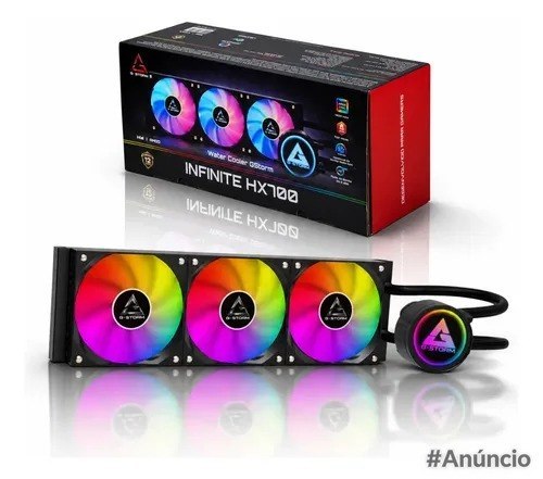 Water Cooler Gstorm Hx700 Argb 360mm 320w Intel Amd Preto