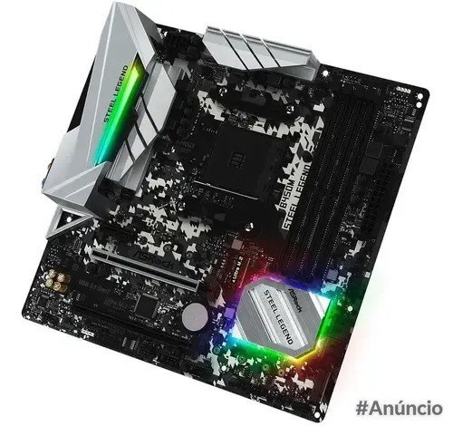 Placa-Mãe ASRock B450M Steel Legend AM4