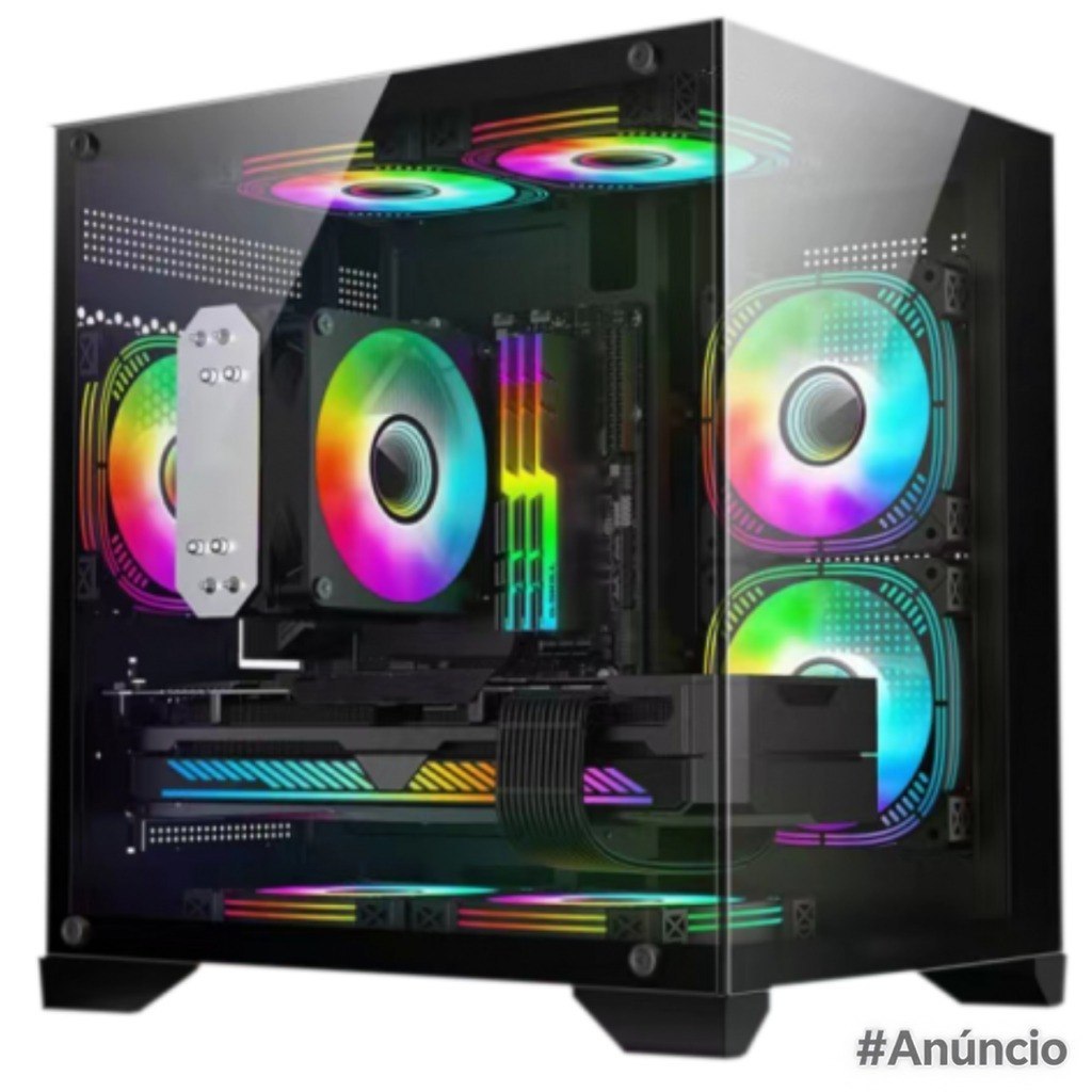 Gabinete Gamer Hayom GB1790 Micro-ATX Preto