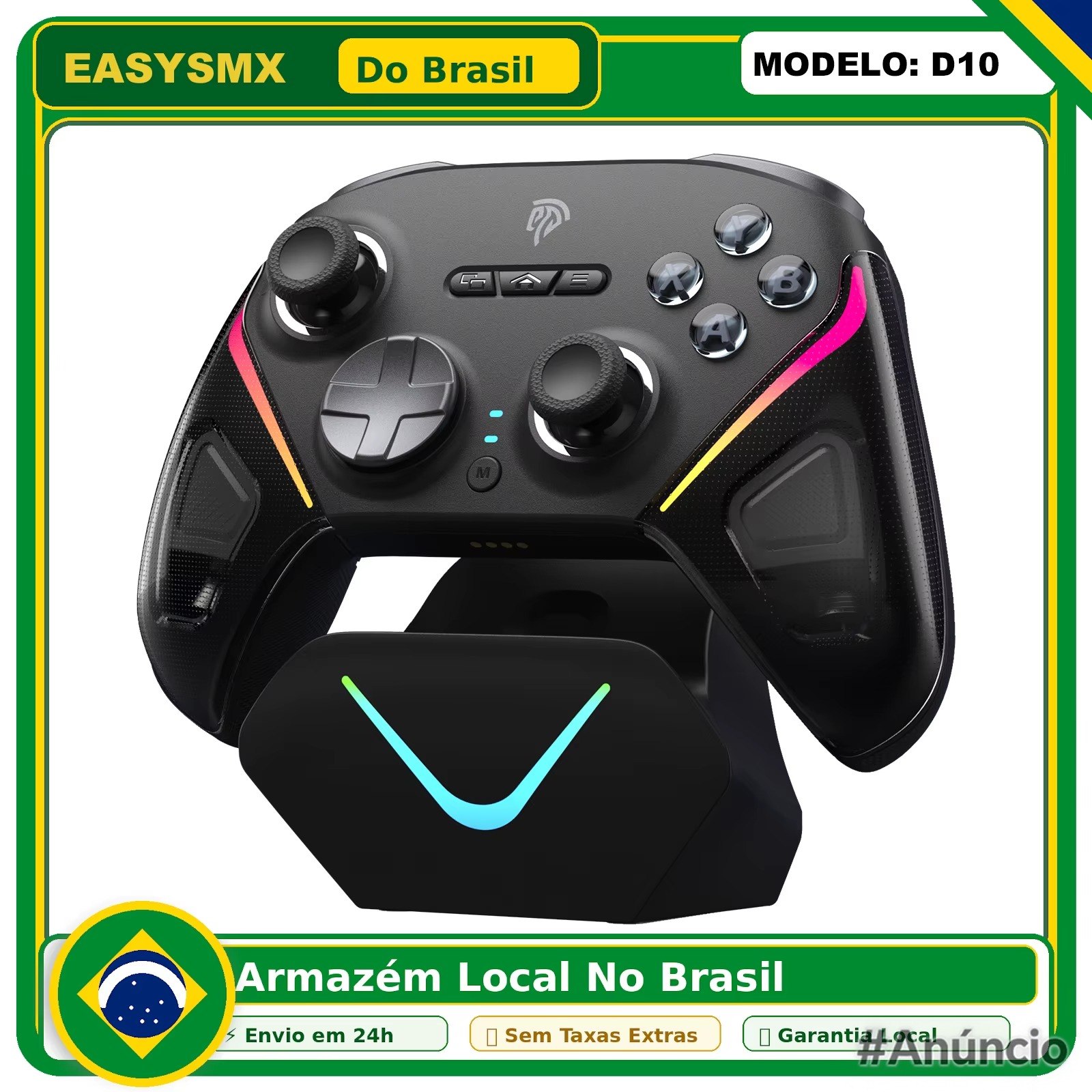 Controle EasySMX D10 com base de carregamento