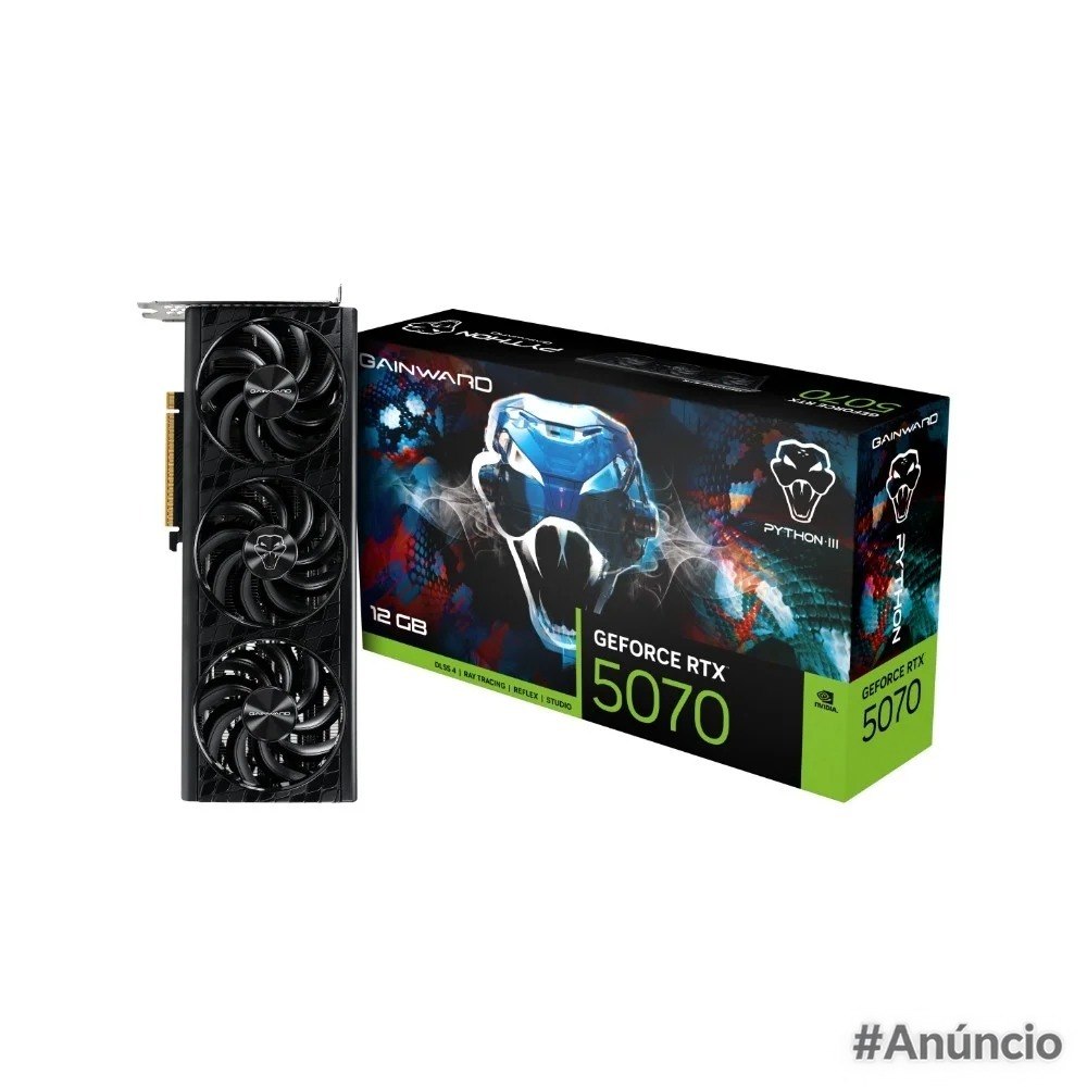 Placa de Vídeo Gainward RTX 5070 12GB Python III