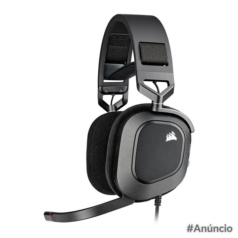 Headset Gamer Corsair HS80 RGB Preto