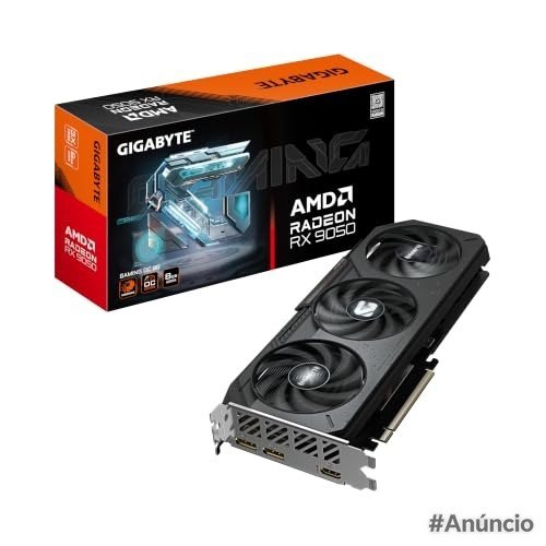 GIGABYTE Placa de Vídeo Radeon RX 9050 Gaming OC 8GB