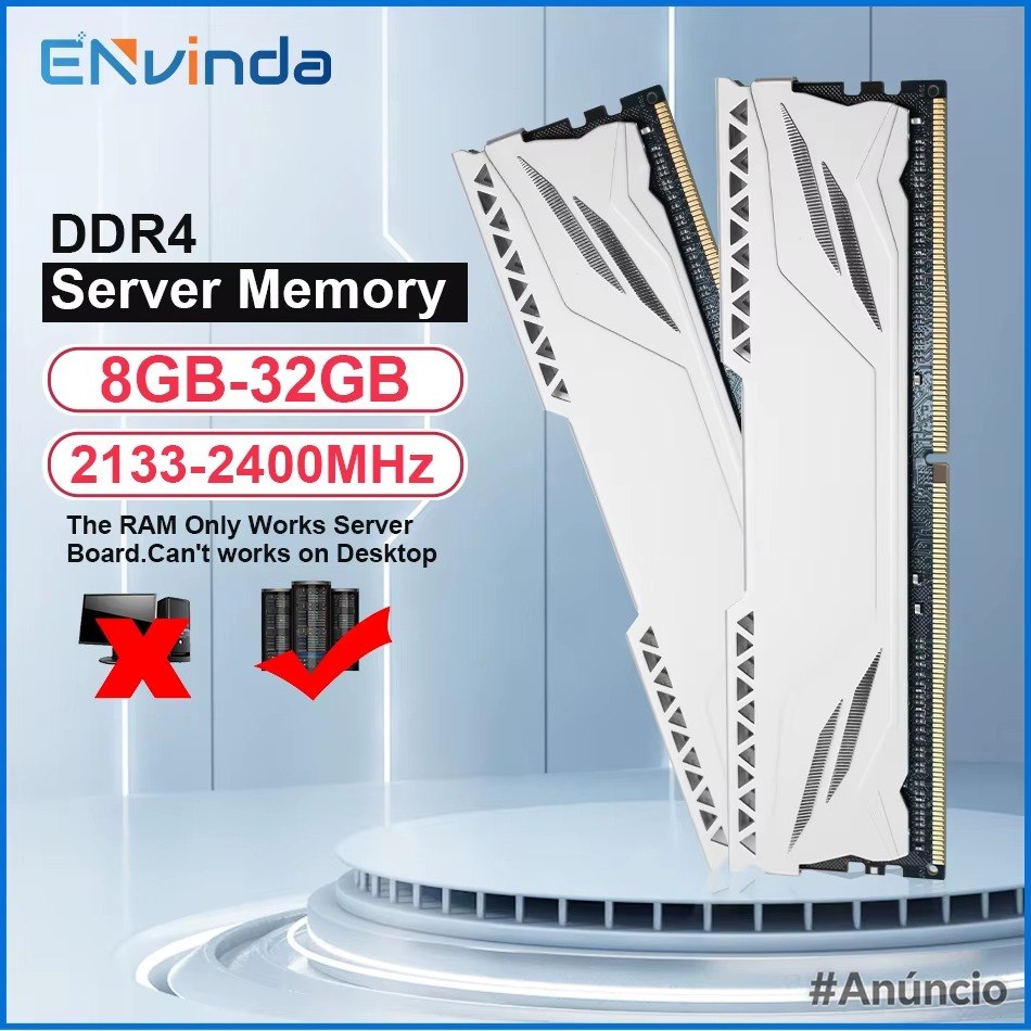 Memória RAM ENVINDA 8GB DDR4 2133MHz ECC