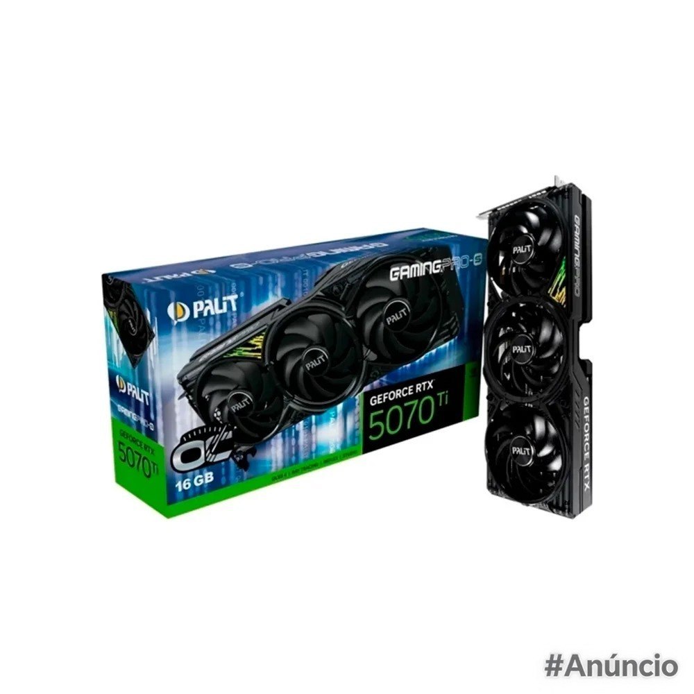 Placa de Vídeo Palit GeForce RTX 5070 Ti 16GB GamingPro S