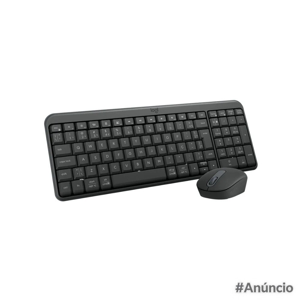 Kit Teclado e Mouse Sem Fio Logitech MK250