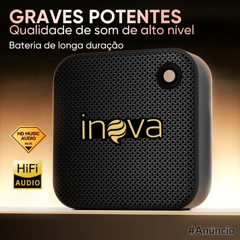 INOVA Caixa de Som Bluetooth Portátil